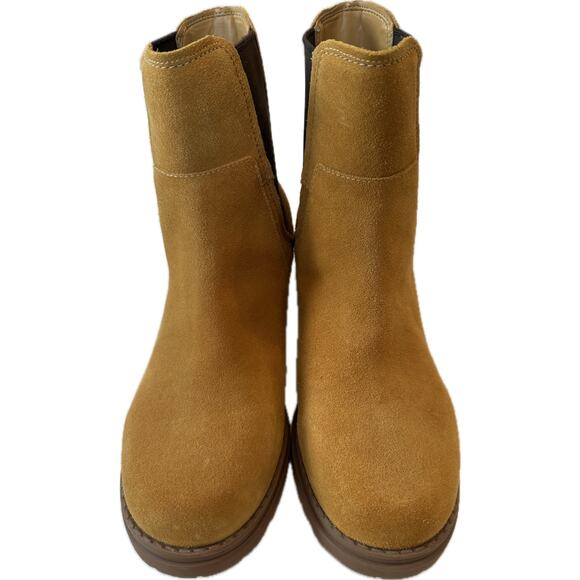 Cole Haan Waterproof Suede Chelsea Boots Tan Size 6 NWT - Picture 3 of 9
